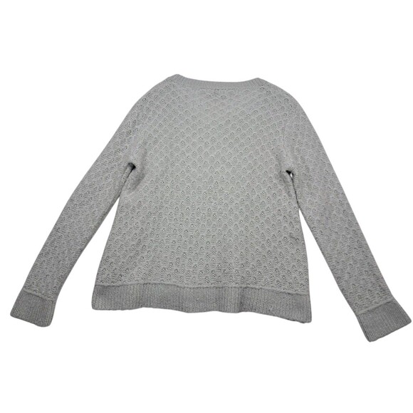 Wooden Ships Sweater Womens Small/Medium Gray Mohair Wool V Neck Classic Cozy - Picture 2 of 12